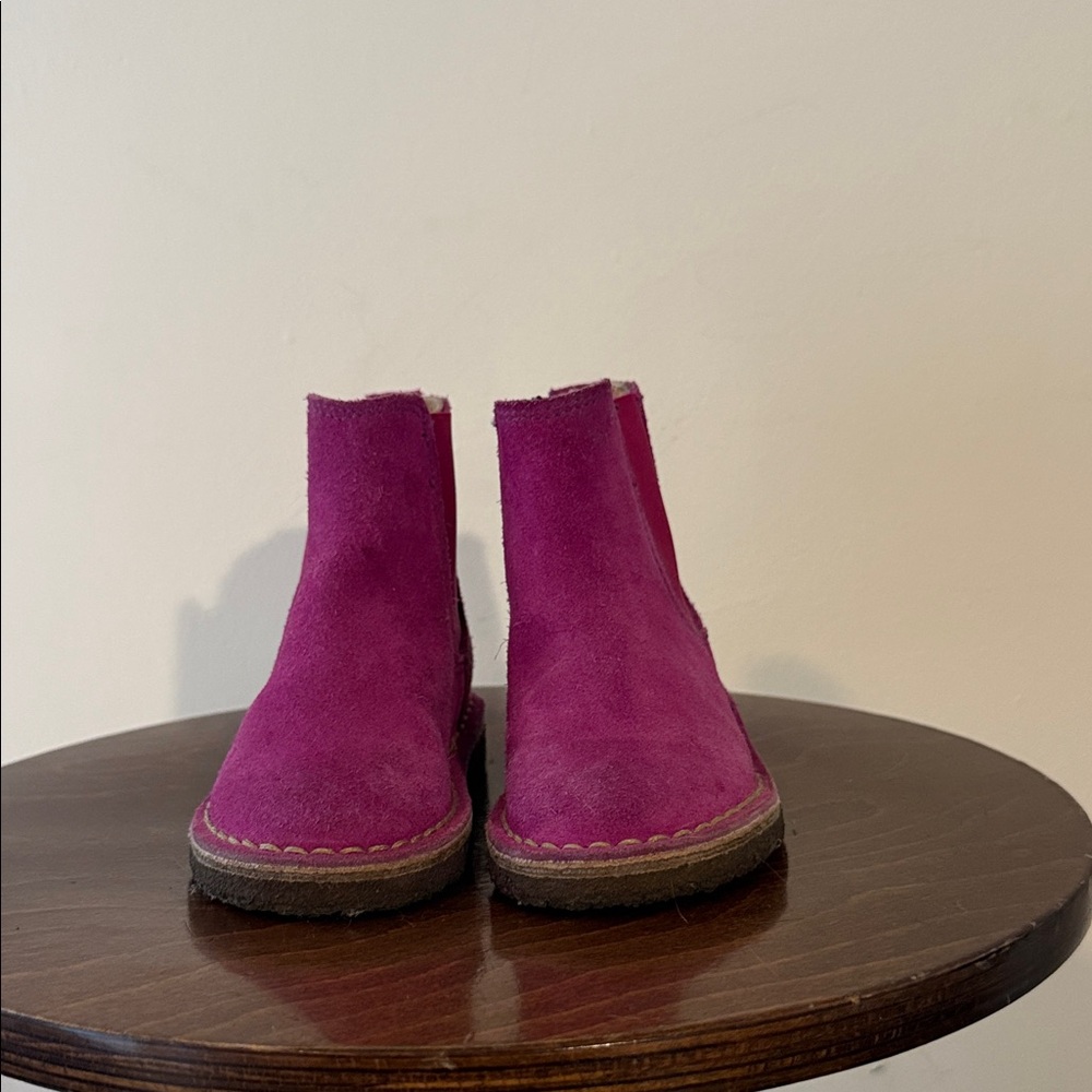 Crewcuts Fuchsia Suede Kids Boots